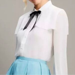Jason Wu for target sheer white blouse C33